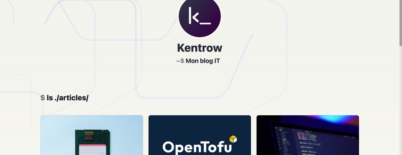 Kentrow, mon blog IT